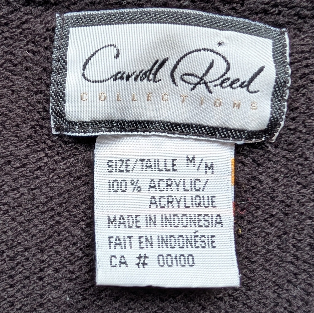Vintage Carroll Reed Woman's Cardigan Cottagecore Folk Floral Embroidered Size M - Picture 9 of 13